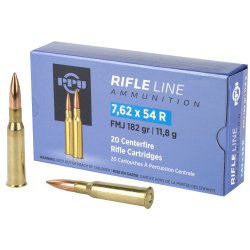 PRVI PARTIZAN 7.62X54R 182GR FMJ, 20RD BOX