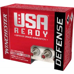 WINCHESTER READY DEFENSE HEX-VENT 9MM +P 124GR JHP, 20RD/BOX