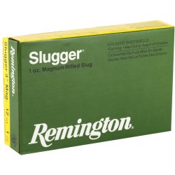 REMINGTON SLUGGER 12GA 3" 1OZ RIFLED SLUG, 5/BOX