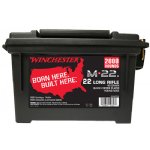 WINCHESTER M-22 .22LR 40GR COPPER PLATED ROUND NOSE, 2,000RD AMMO CAN