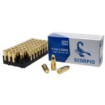 SCORPIO 9MM 115GR FMJ, 50RD BOX