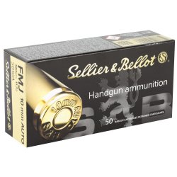 S&B 10MM 180GR FMJ, 50RD/BOX