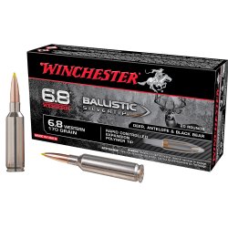 WINCHESTER BALLISTIC SILVERTIP 6.8 WESTERN 170GR, 20RD/BOX