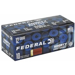 FEDERAL SHORTY SHELLS 12GA 1.75" 15/16 OZ #4 BUCKSHOT, 10/BOX