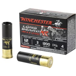 WINCHESTER LONG BEARD XR 12GA 3" 1.75 OZ #4, 10/BOX