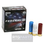 FEDERAL TOP GUN RED-WHITE-BLUE 12GA 2.75" 1.125 OZ #8-SHOT, 25RD BOX