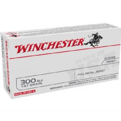 WINCHESTER USA .300 BLACKOUT 147GR FMJ, 20RD/BOX