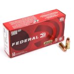 FEDERAL CHAMPION 9MM 115GR FMJ, 50RD BOX