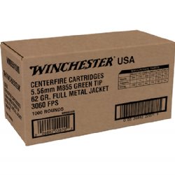 1000RD CASE WINCHESTER LC 5.56X45MM M855 62GR GREEN TIP