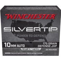 10MM WINCHESTER SILVERTIP 175GR, 20RD BOX