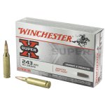 WINCHESTER SUPER-X 243 WIN 80GR JACKETED SOFT POINT, 20RD BOX