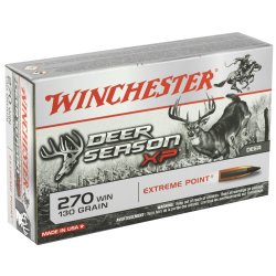 WINCHESTER DEER SEASON 270 WINCHESTER 130GR EXTREME POINT POLYMER TIP, 20RD/BOX