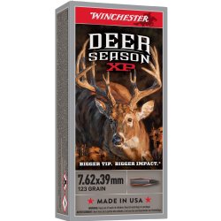 WINCHESTER DEER SEASON 7.62x39MM 123GR XP, 20RD BOX