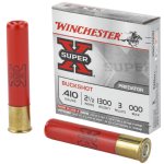 WINCHESTER SUPER-X 410GA 2.5" 000 BUCKSHOT, 3 PELLETS, 5/BOX