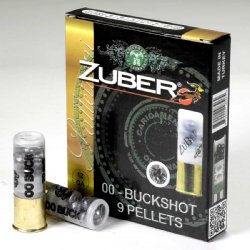 ZUBER 12GA 2.75" 00-BUCKSHOT, 10/BOX