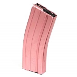 AR15 30RD PINK ALUMINUM MAGAZINE NEW, DURAMAG