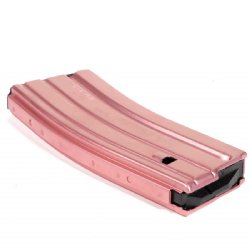 AR15 30RD PINK ALUMINUM MAGAZINE NEW, DURAMAG