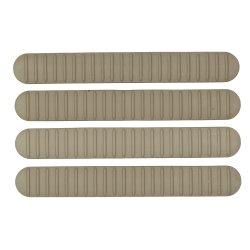 B5 SYSTEMS M-LOK RAIL COVERS, 4-PACK, FDE