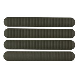 B5 SYSTEMS M-LOK RAIL COVERS, 4-PACK, OD GREEN