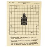 100-PACK OF 25 METER M16A2 ZEROING TARGETS, HEAVY TAGBOARD PAPER, ACTION TARGET