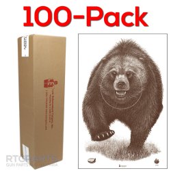 100-PACK OF ALASKA STATE PARK BEAR TARGETS, 23x35", ACTION TARGET