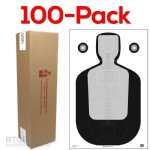 100-PACK OF TQ-19 TARGET WITH VITAL ANATOMY, 23x35", ACTION TARGET