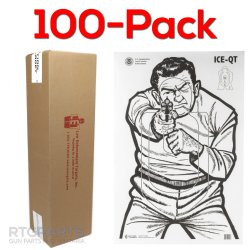 100-PACK OF ICE-QT, IMMIGRATION AND CUSTOMS ENFORCEMENT TARGET, 23x35", ACTION TARGET