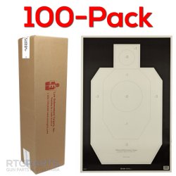 100-PACK OF IDPA OFFICIAL PRACTICE TARGETS, 23x35", ACTION TARGET