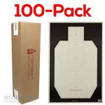 100-PACK OF IDPA OFFICIAL PRACTICE TARGETS, 23x35", ACTION TARGET