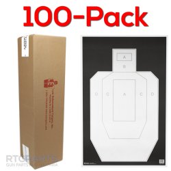 100-PACK OF IPSC/PBKB PRACTICE TARGETS, 23x35", ACTION TARGET