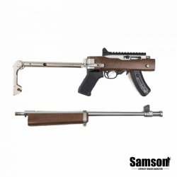 SAMSON B-TM FOLDING STOCK FOR RUGER 10/22 TAKEDOWN, STAINLESS