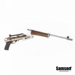 SAMSON B-TM FOLDING STOCK FOR RUGER 10/22 TAKEDOWN, STAINLESS