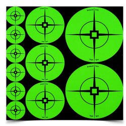 110 SELF-ADHESIVE ROUND TARGETS, GREEN, BIRCHWOOD CASEY 