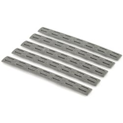 BCM KEYMOD RAIL PANEL KIT, 5-PACK, WOLF GRAY