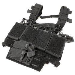 LIGHTWEIGHT CHEST RIG BLACK, COMBO 