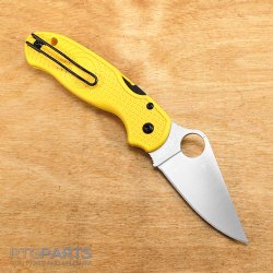 SPYDERCO PARA 3 LIGHTWEIGHT, YELLOW FRN HANDLE, SATIN FINISH, 2.92" BLADE LENGTH, CPM MAGNACUT STEEL