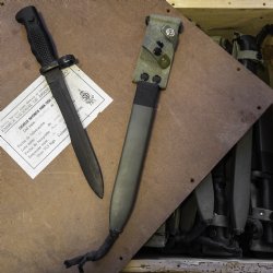 CETME C M58 BAYONET AND SCABBARD, NEW OLD STOCK