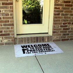 2ND AMENDMENT TEKMAT WORK MAT / DOOR MAT, 25x42