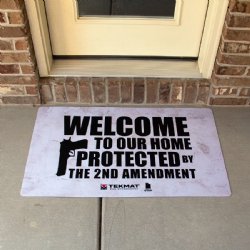 2ND AMENDMENT TEKMAT WORK MAT / DOOR MAT, 25x42