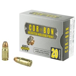 CORBON SELF DEFENSE 357SIG 115GR JACKETED HOLLOW POINT, 20RD BOX