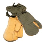 USGI OD M65 TRIGGER FINGER MITTENS, SIZE MEDIUM