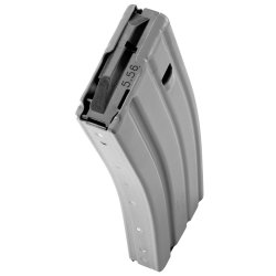 AR15 30RD GRAY ALUMINUM MAGAZINE NEW, DURAMAG