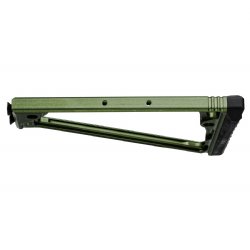 JMAC CUSTOMS TS-8P 1913 FOLDING STOCK WITH RUBBER BUTTPAD, GREEN