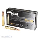 SIG SAUER 5.56NATO 77GR ELITE MATCH OTM, 20RD BOX