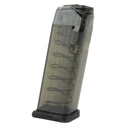 ETS GLOCK 19 CARBON SMOKE 9MM 15RD MAGAZINE, MODEL 19 26