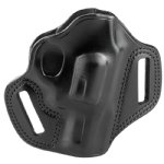 GALCO COMBAT MASTER BELT HOLSTER FOR S&W J-FRAME, RIGHT HAND, BLACK LEATHER