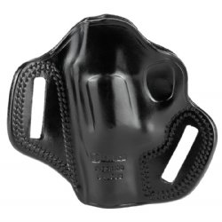 GALCO COMBAT MASTER BELT HOLSTER FOR S&W J-FRAME, RIGHT HAND, BLACK LEATHER