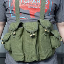 AK47 BANDOLIER CHEST RIG, OD GREEN, NEW