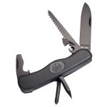 BLACK MULTI FUNCTION KNIFE NEW, BUNDESWEHR LOGO