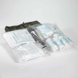 GERMAN MADE MOLLE 43-PIECE FIRST AID KIT, OD GREEN